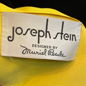 Vintage Joseph Stein Yellow Coat with Gold Buckles
