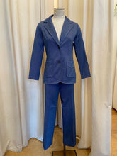 Load image into Gallery viewer, Vintage 2pc denim-look suit