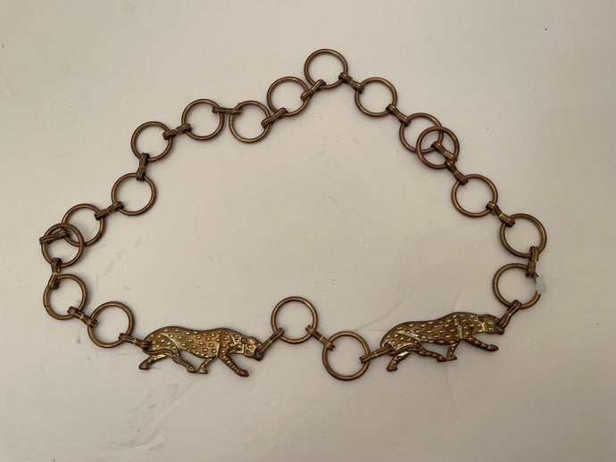 Cheetah gold belt