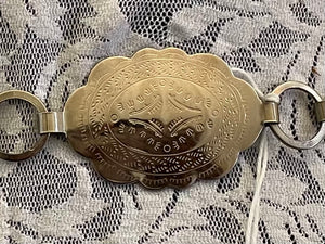 Vintage silver link belt