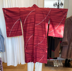 1970s Red Silk Kimono