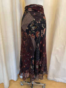 Polo by Ralph Lauren 2pc black and floral top and skirt set