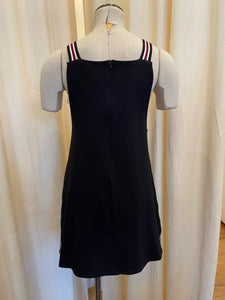 Patent jumper dress