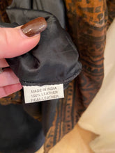 Load image into Gallery viewer, Vintage Advance Apparels Brown Suede Tribal Pattern coat