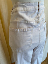 Load image into Gallery viewer, Eloquii ivory tapered jeans