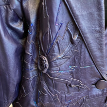 Load image into Gallery viewer, Vintage 80s Eggplant Leather Coat