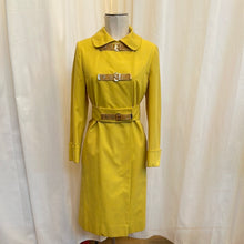 Load image into Gallery viewer, Vintage Joseph Stein Yellow Coat with Gold Buckles