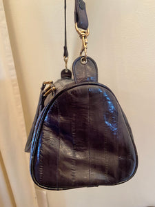 Vintage Navy Blue Eel Skin Purse