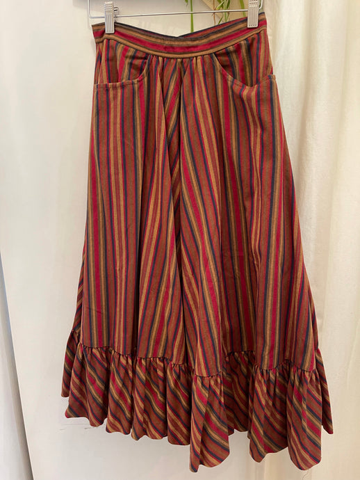 Vintage stripe Circle skirt