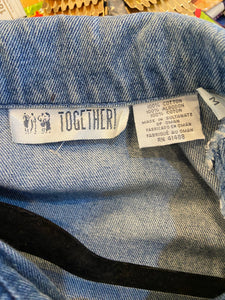 Vintage Together! Denim jacket with lace panels