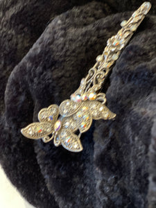 Vintage butterfly hair clip