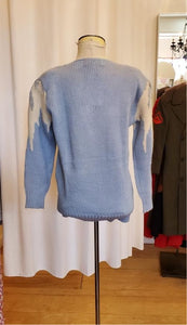 Vintage Larisa Blue Lambs Wool Sweater
