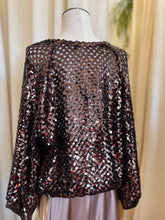 Load image into Gallery viewer, Vintage Sequin Jersey Top