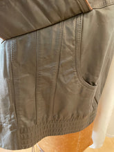 Load image into Gallery viewer, Vintage Green Leather Jacket