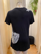 Load image into Gallery viewer, Haute Hippie lace appliqué t-shirt