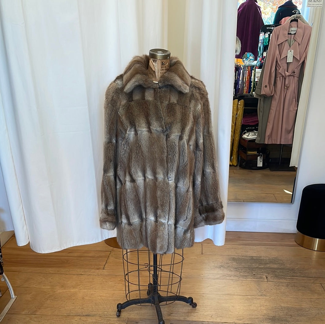 Vintage Beaver Fur Coat
