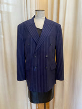 Load image into Gallery viewer, Vintage navy pinstripe blazer