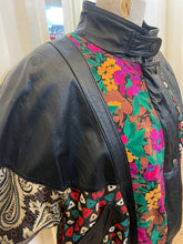 Load image into Gallery viewer, 80’s Multi Print Pelle Leather Bomber Jacket