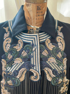 Contemporary BCBG Runway 2pc Navy Coat