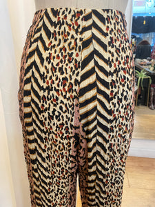 Nanushka Multi Animal Print Pleated Pants