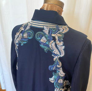 Contemporary BCBG Runway 2pc Navy Coat
