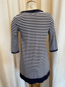 Courréges striped 3/4 length sleeve top