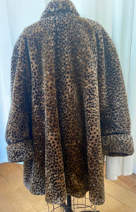 Vintage Monterey Fashions Faux Fur Swing Coat