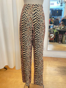Nanushka Multi Animal Print Pleated Pants