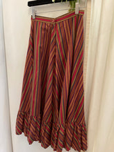 Load image into Gallery viewer, Vintage stripe Casual Corner Circle skirt