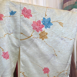 Leaf Print Kimono 1980s