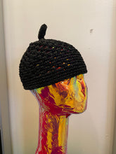 Load image into Gallery viewer, Vintage Black woven cap