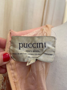 50s Puccini beaded pink sweater