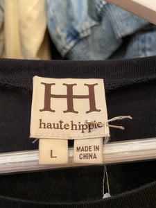 Haute Hippie lace appliqué t-shirt