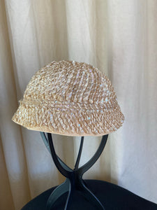 Vintage cream sequin cap