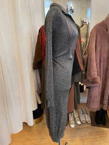 Della -knit sliver shimmer dress dead-stock vintage