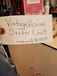 Vintage Asian Duster Coat