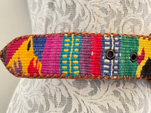Load image into Gallery viewer, Vintage colorful embroidered belt