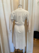 Load image into Gallery viewer, Vintage cream velour dress