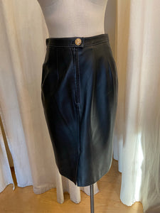 Vintage Guy Laroche leather skirt