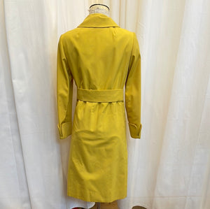 Vintage Joseph Stein Yellow Coat with Gold Buckles