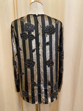 Load image into Gallery viewer, Vintage 50s Bill Blass matte sequin top with beaded accents