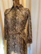 Load image into Gallery viewer, Snake print shirt dress