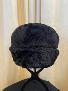 Vintage black fur cap