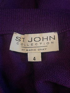90’s/2000’s St John purple two piece set