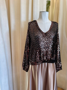 Vintage Sequin Jersey Top