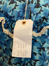 Load image into Gallery viewer, Cottage core prairie dress blue floral