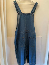 Load image into Gallery viewer, Denim Bermuda Crop Short Overalls