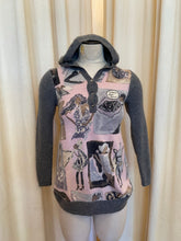 Load image into Gallery viewer, Cashmere hooded sweater with jewel embellishments