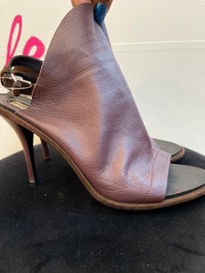 Leather Balenciaga strap heels
