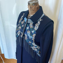 Load image into Gallery viewer, Contemporary BCBG Runway 2pc Navy Coat